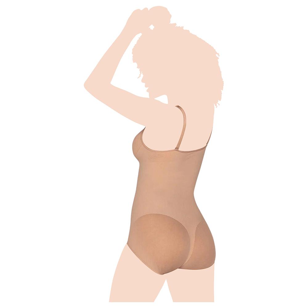 Mums & Bumps - Leonisa - Invisible Bodysuit Shaper W/ Targeted Compression - Nude