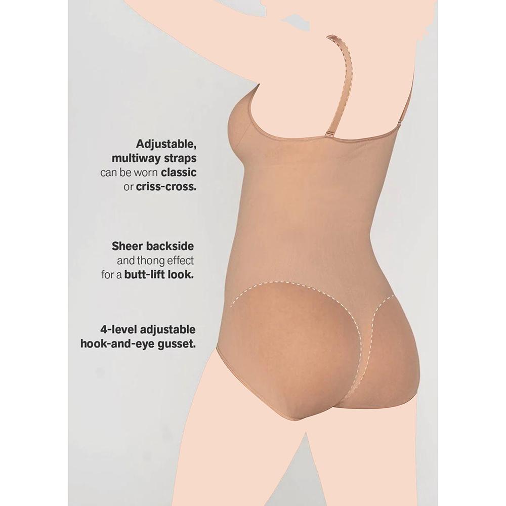 Mums & Bumps - Leonisa - Invisible Bodysuit Shaper W/ Targeted Compression - Nude