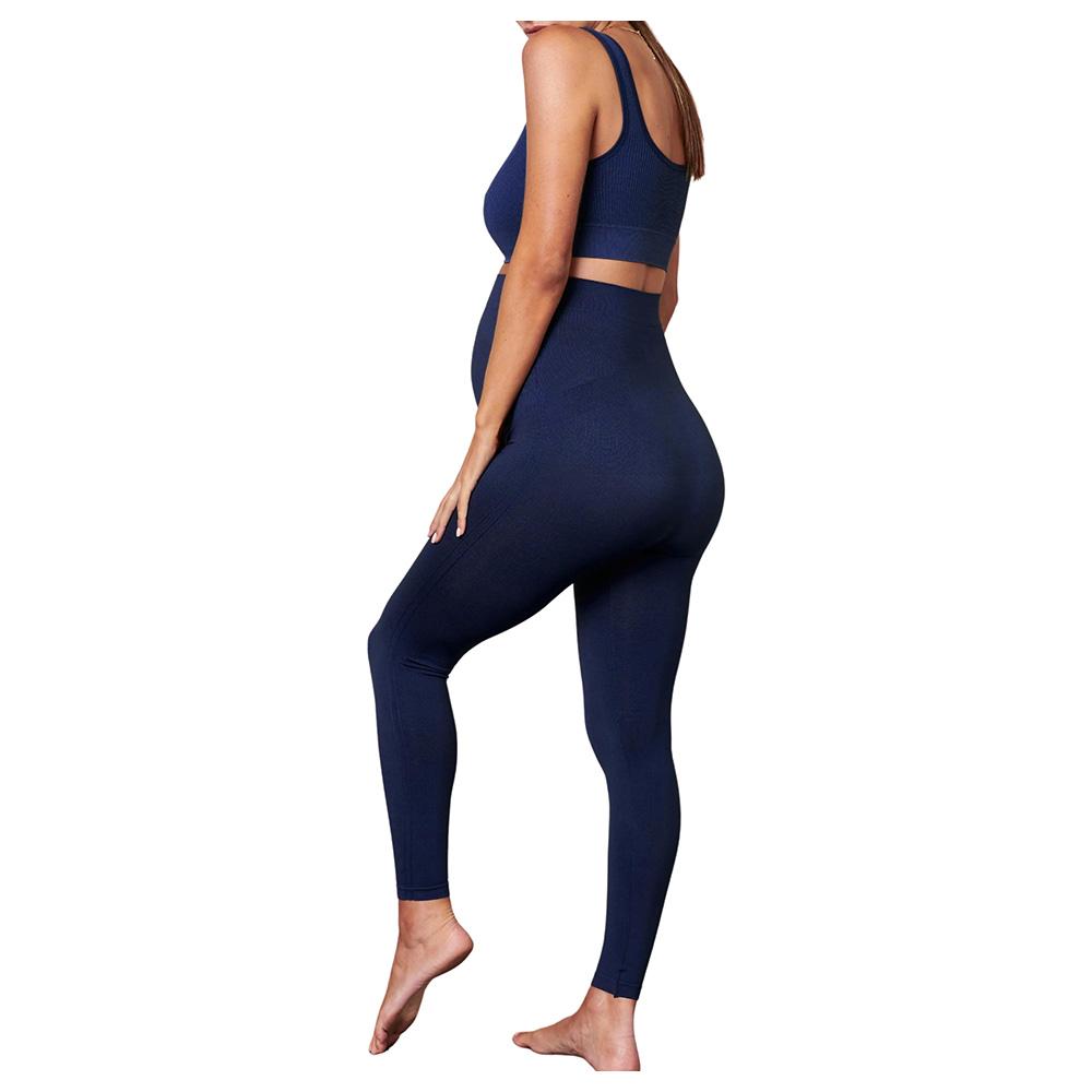 Mums & Bumps - Blanqi - Maternity Belly Support Leggings - Royale Blue