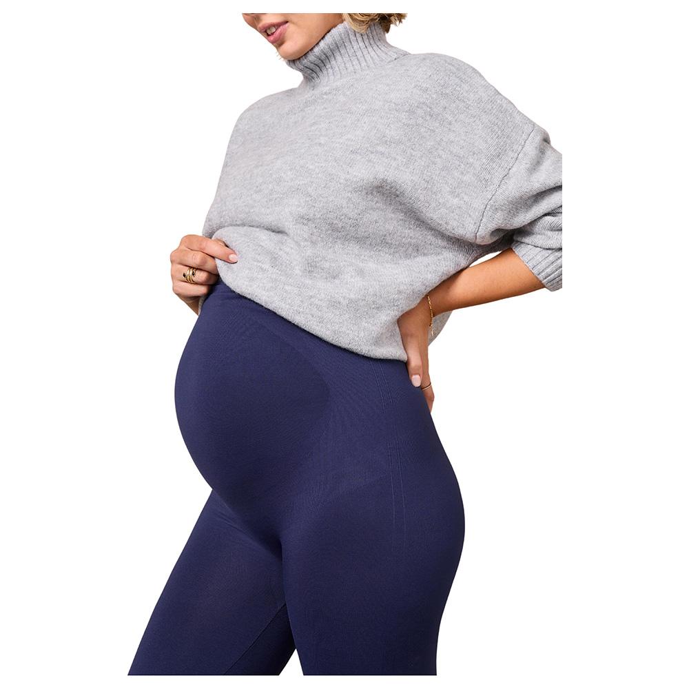 Mums & Bumps - Blanqi - Maternity Belly Support Leggings - Royale Blue