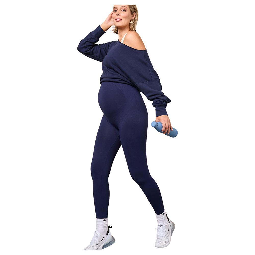 Mums & Bumps - Blanqi - Maternity Belly Support Leggings - Royale Blue