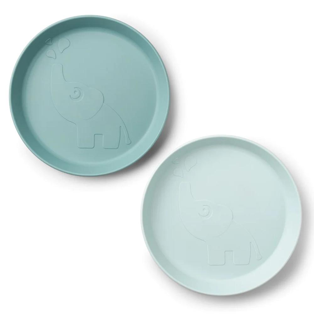 Done by Deer - Kiddish Plate - Elphee Blue - Pack of 2