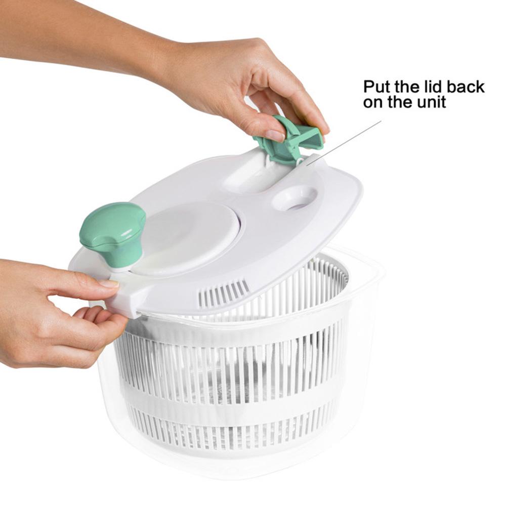 Fissman - Plastic Salad Spinner - Aquamarine - 21x20x18 cm