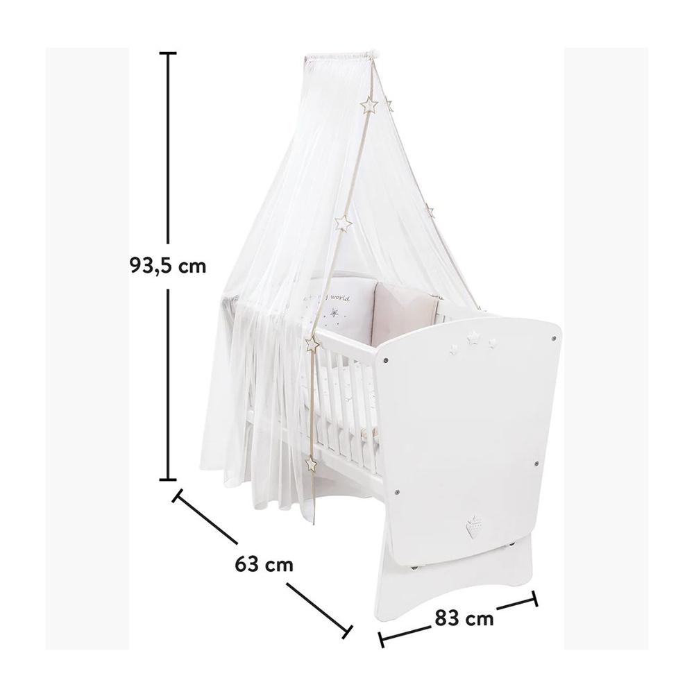 Cilek - Star Bed - White - 45x90 cm