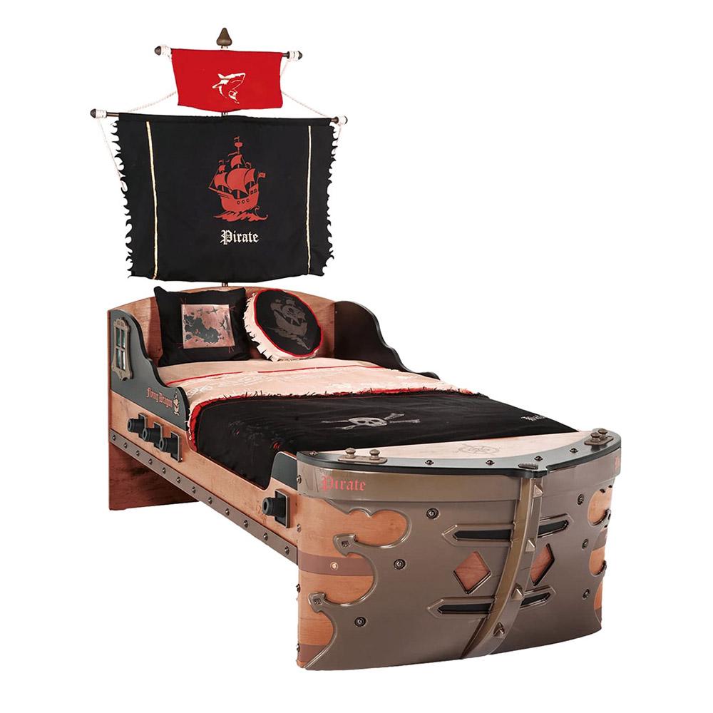 Cilek - Pirate Ship Bed - Brown - 90x190 cm