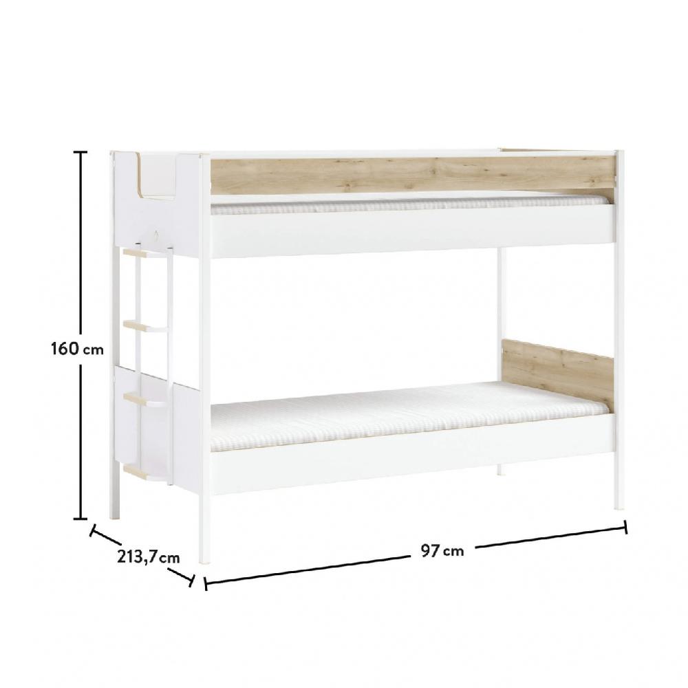 Cilek - Modera Line Bunk Bed - White - 90x200 cm