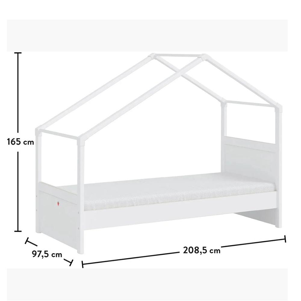 Cilek - Montes Side Roof Bed - White - 90x200 cm