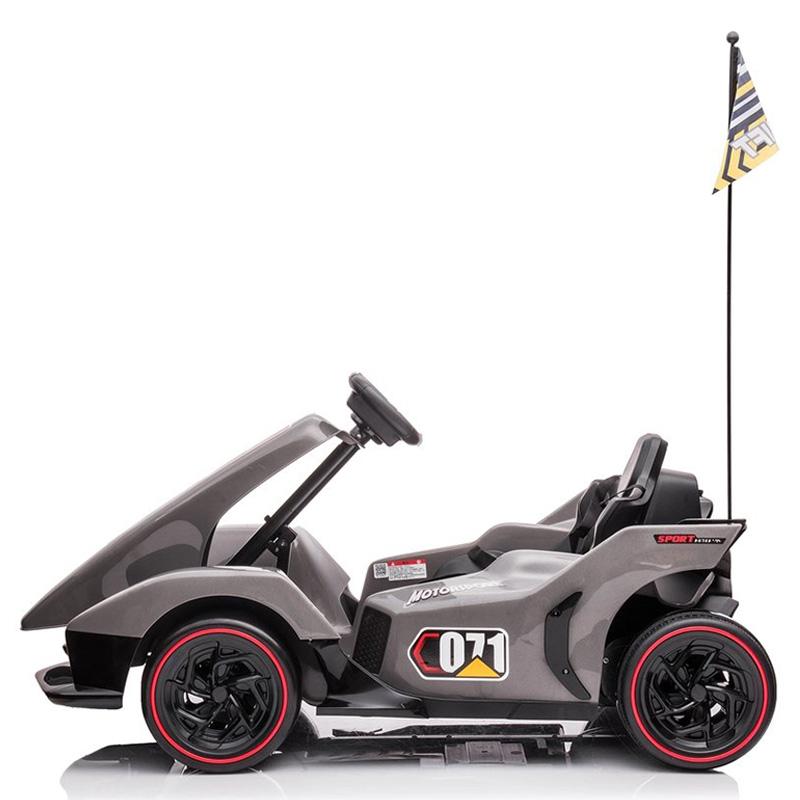 Amsham - Powerful Go Kart For Kids - Grey - 24V