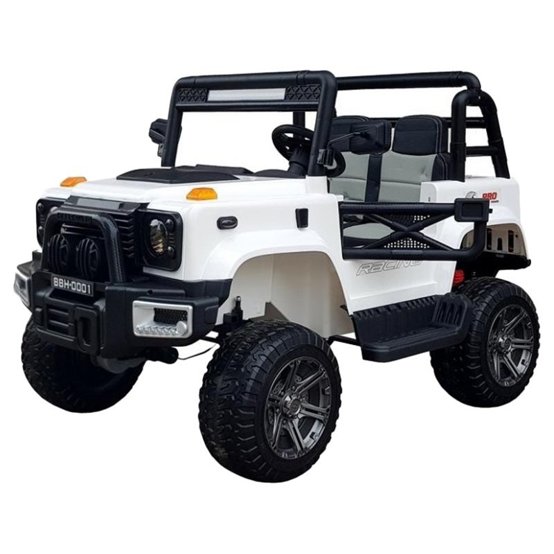 Amsham - Electric Ride-On Jeep - White - 12V