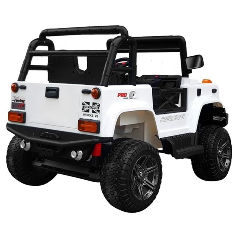 Amsham - Electric Ride-On Jeep - White - 12V