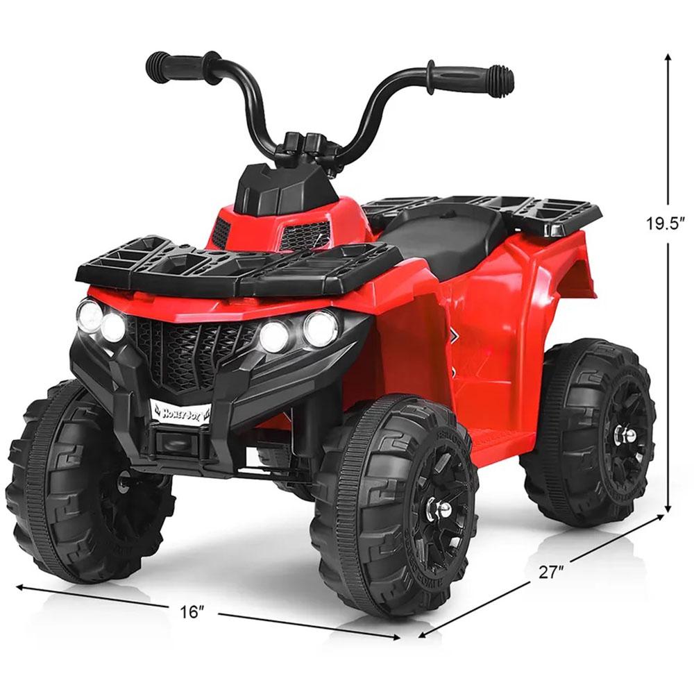 Factual Toys - Kids Electric Atv Ride-On Quad Bike - 6V - Red