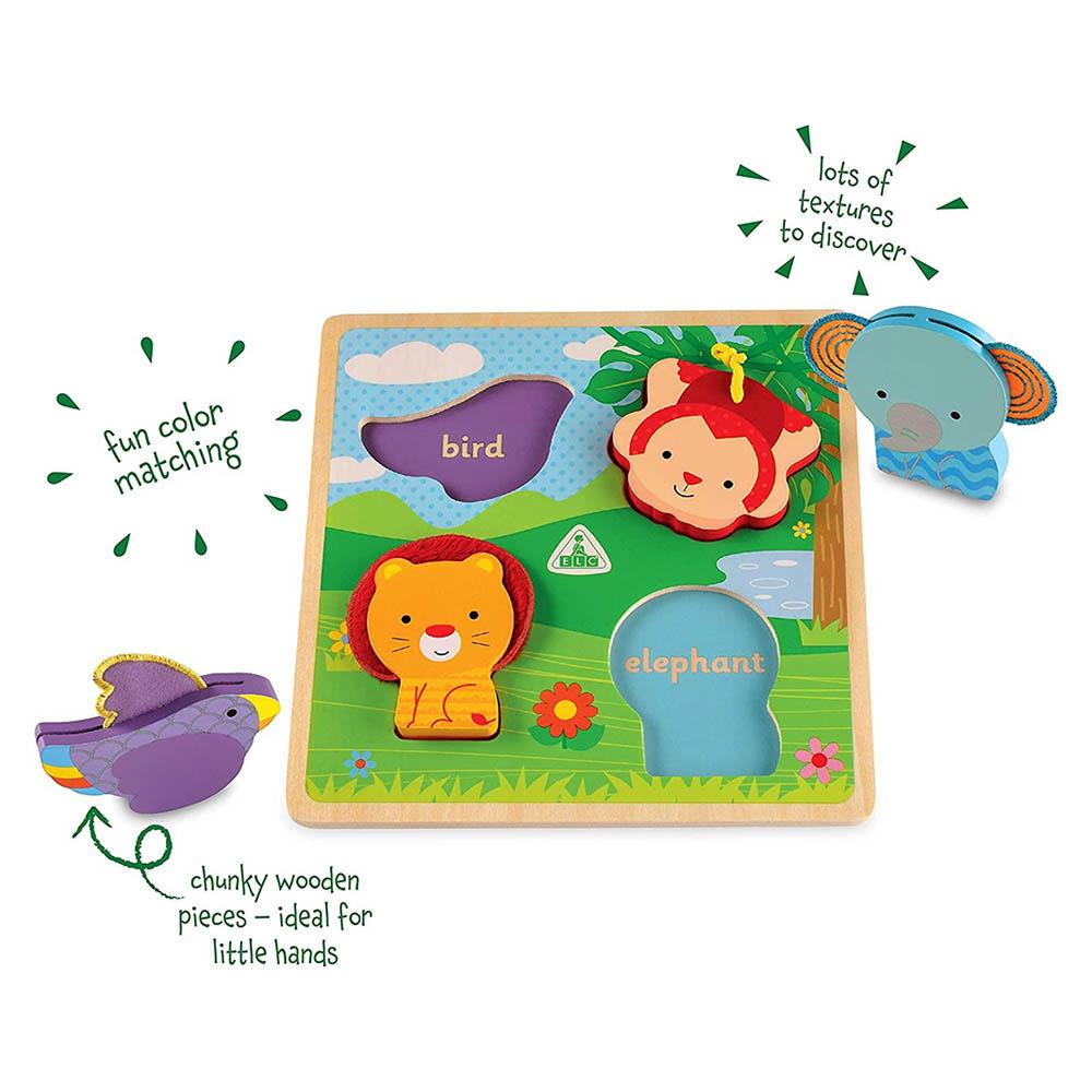 Early Learning Centre - Touch & Feel Wooden Puzzle