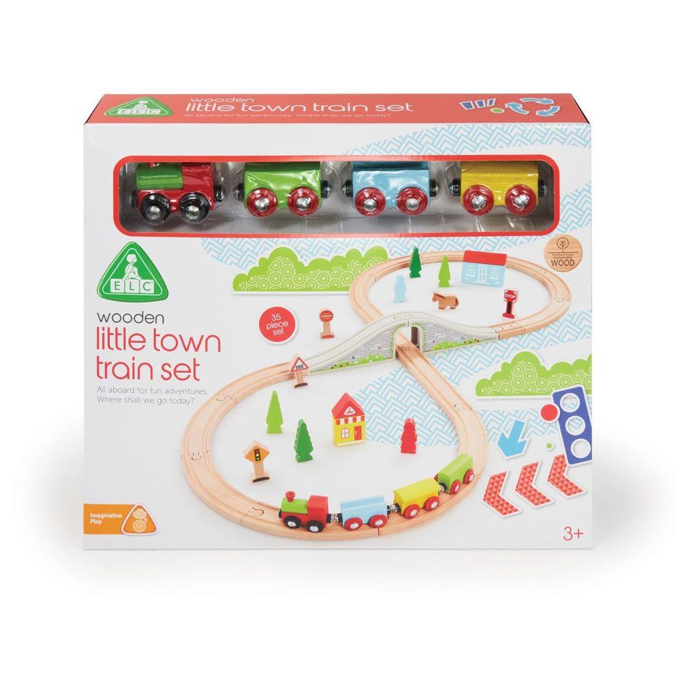 ELC - Wooden Little Town Train Playset - 35pcs