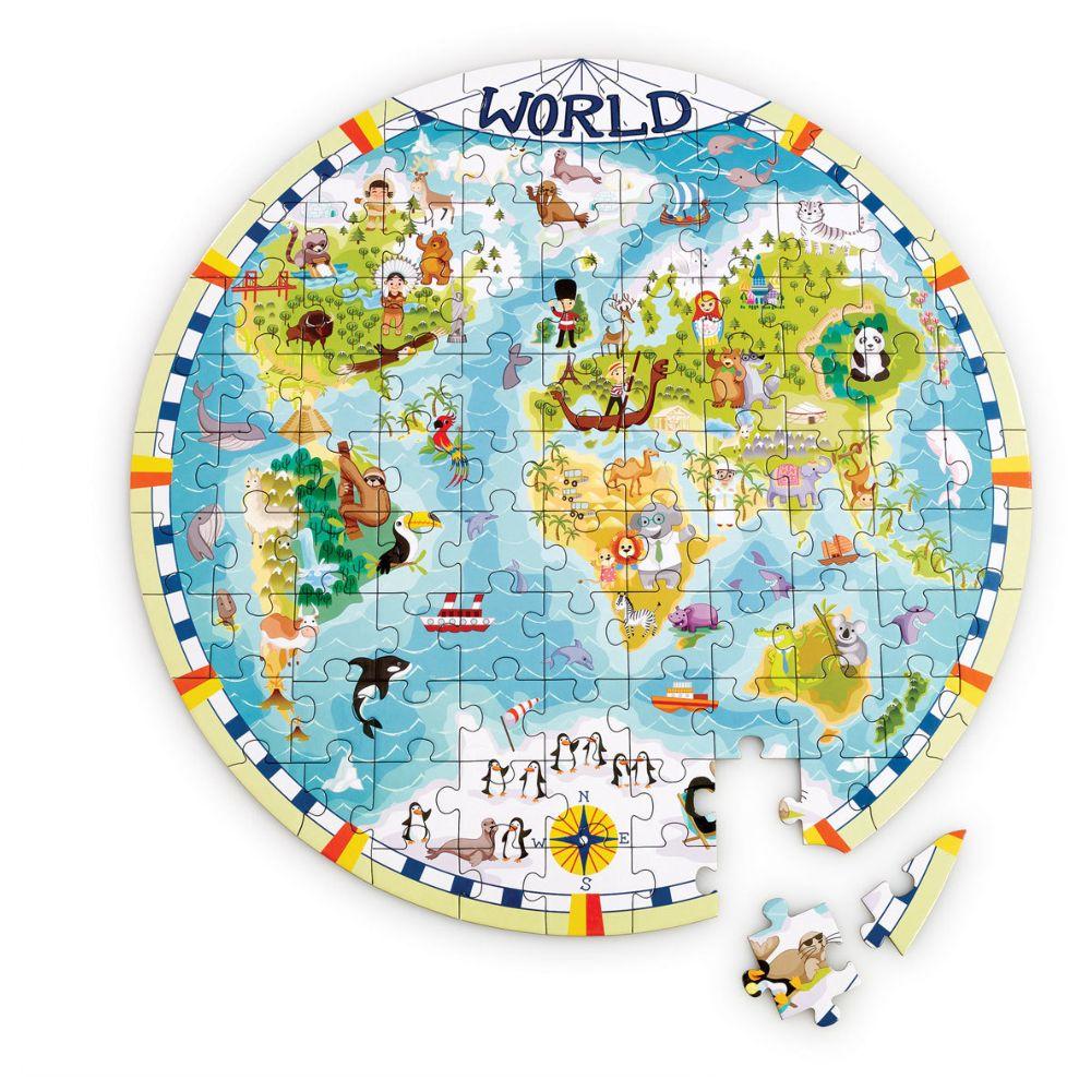 ELC - World Map V2 Jigsaw Puzzle - 100pcs