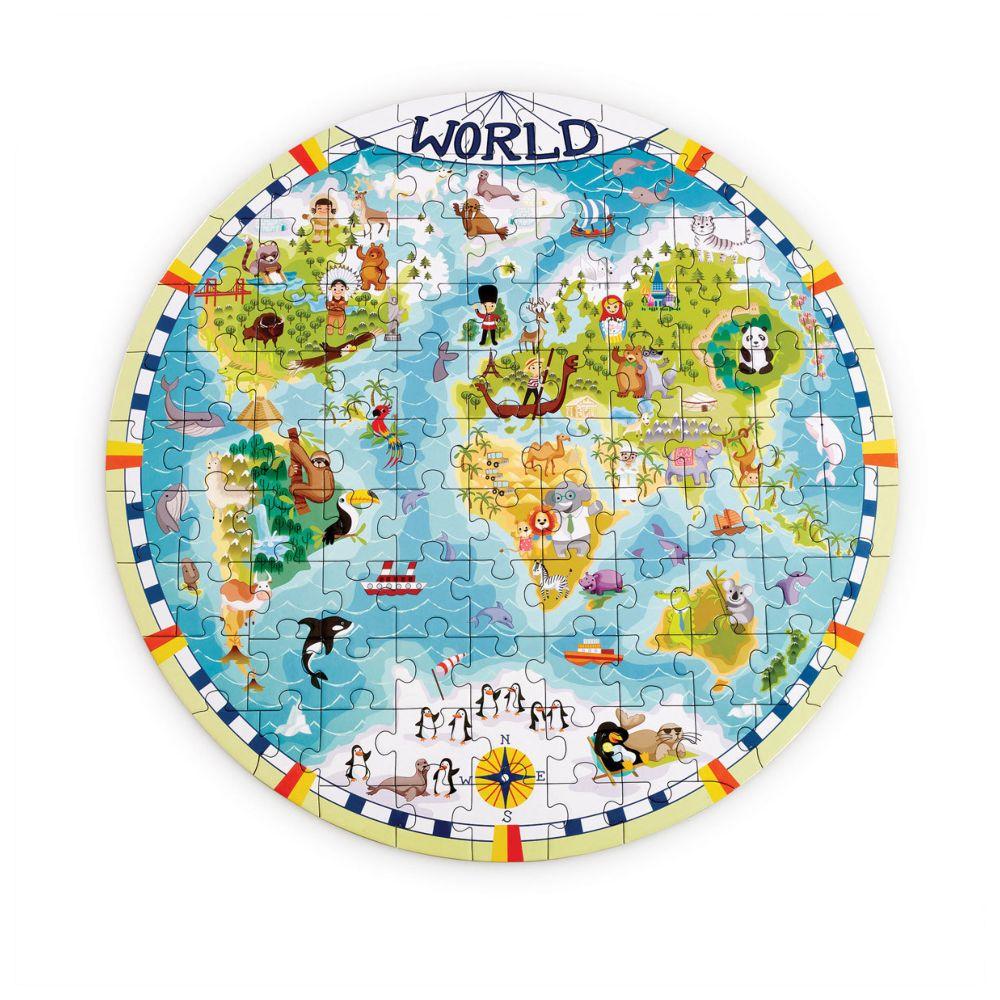 ELC - World Map V2 Jigsaw Puzzle - 100pcs