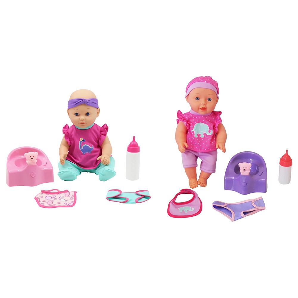 Toy School - Baby Sophia Doll Set - 5pcs - 14-inch - Color May Vary