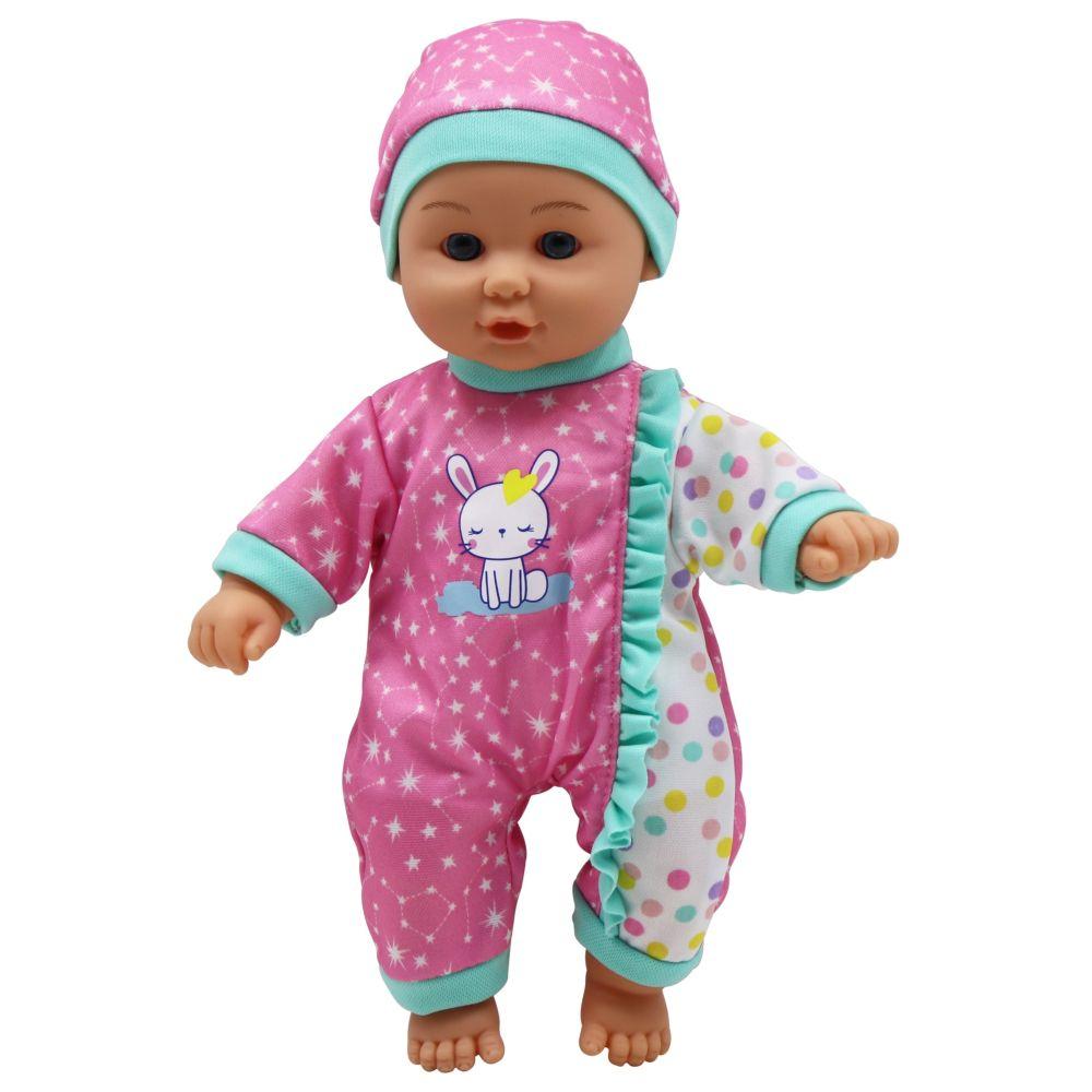 Toy School - Baby Sophia Cuddly Baby Doll - 12-inch - Color May Vary - 1pc