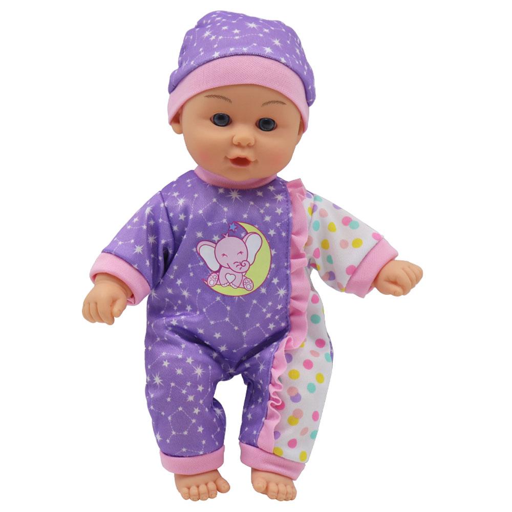 Toy School - Baby Sophia Cuddly Baby Doll - 12-inch - Color May Vary - 1pc