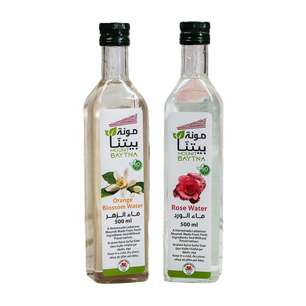 Mounit Baytna - Rose or Blossom Water - Pack of 4 - 500 ml - Flavour May Vary