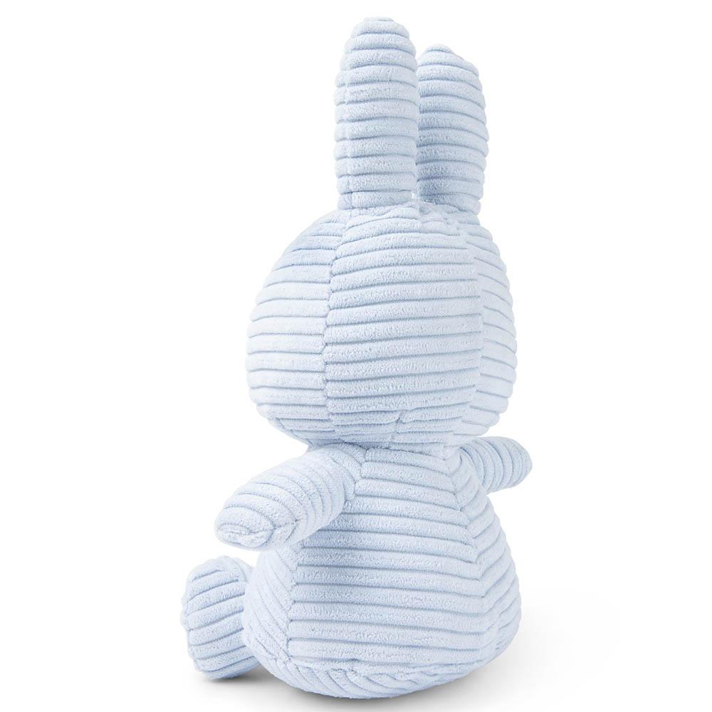 Bon Ton Toys - Miffy Sitting Corduroy Plush - Ice Blue - 23 cm