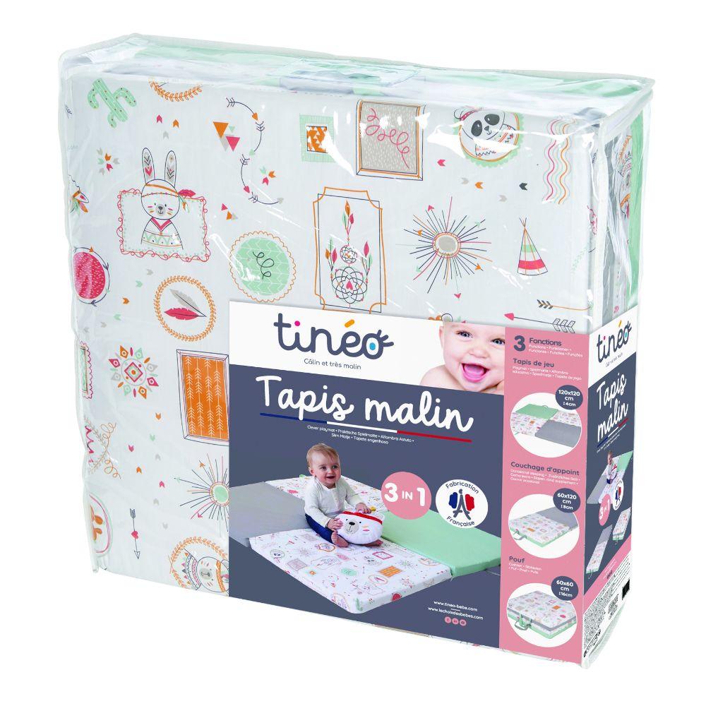 Tineo - 3-in-1 Smart & Fun, Playmat Indian Spirit - 120 x 120 cm