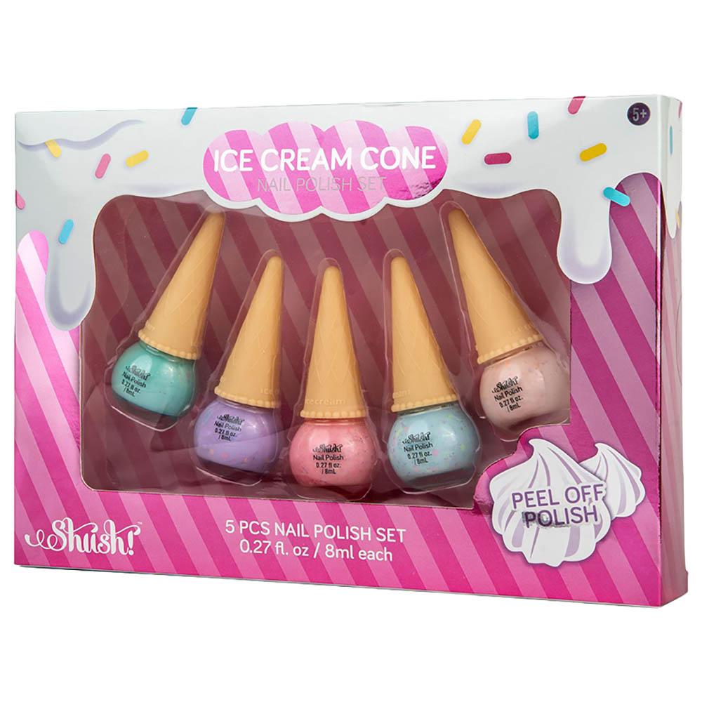 Shush! - 5 Pcs Ice Cream Cone Nail Polish Set