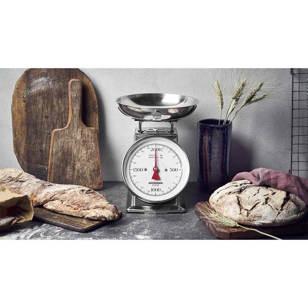 Gastroback - Classic Kitchen Scale 2 Kg - Silver