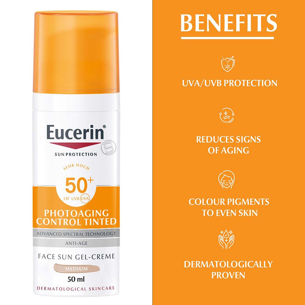 Eucerin - Face Sunscreen Photoaging Control Tinted Anti-Age Gel-Cream 50ml