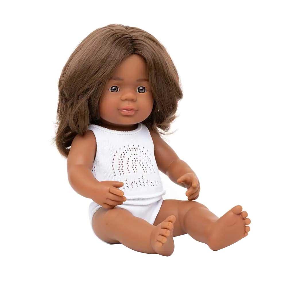 Miniland Baby - Aboriginal Girl Baby Doll - 38cm