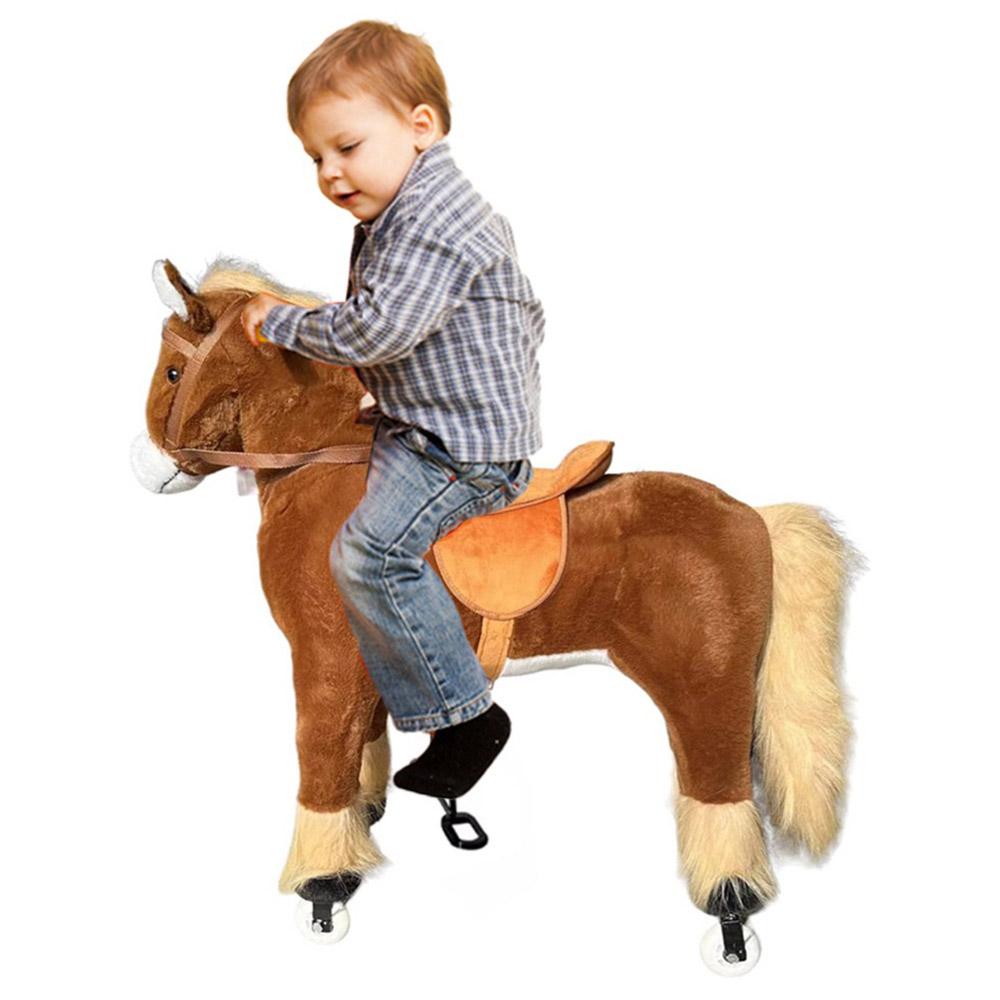 Megastar - Action-Packed Mechanical Horse Riding Toy - Brown