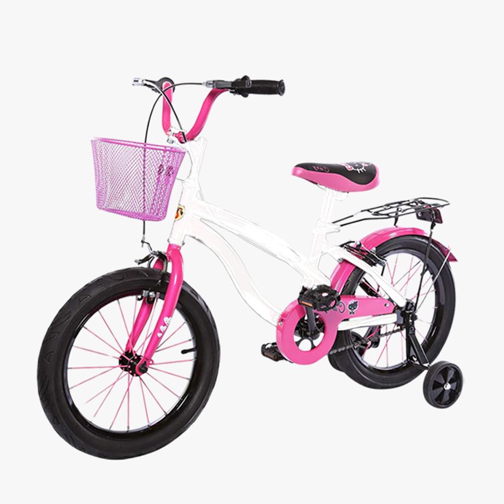 Megastar - Fox 12-Caty Bike With Training Wheels - White/Pink - 12-inch