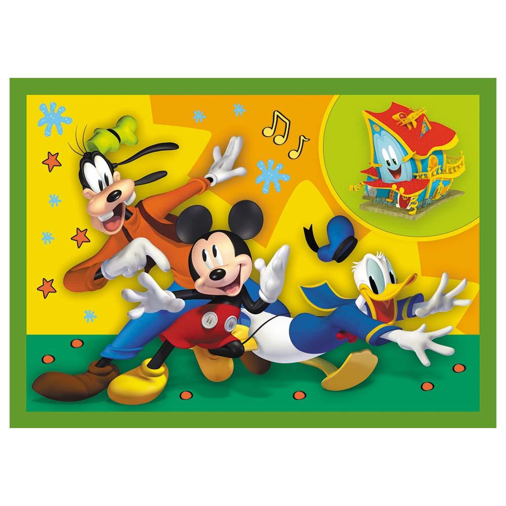 Mickey Mouse - 4-In-1 Disney Among The Friends Funhouse Puzzle - 71pcs