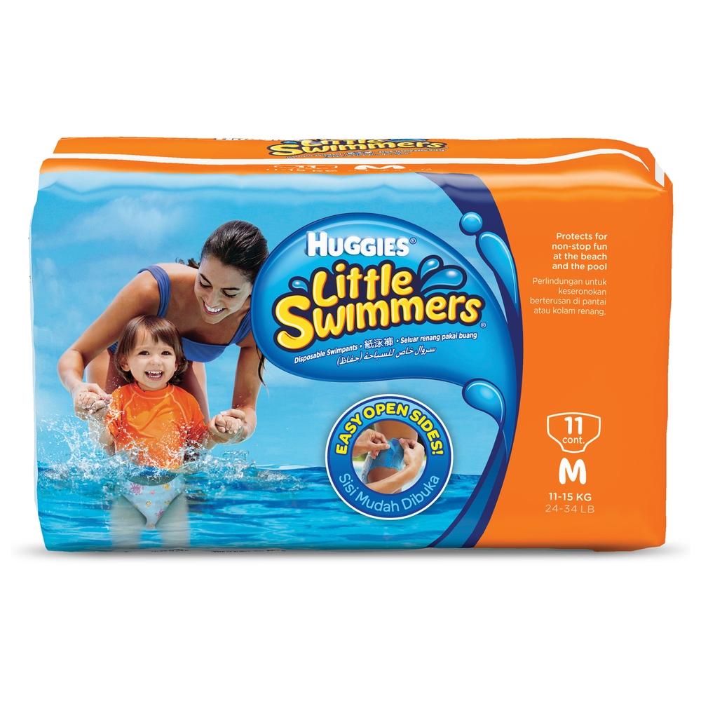 Huggies - Little Swimmer Swim Diaper Pants- 11-15 kg - Medium - 11 Pcs