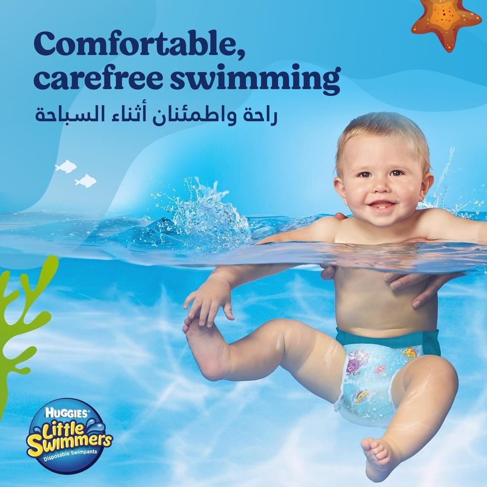 Huggies - Little Swimmer Swim Diaper Pants- 11-15 kg - Medium - 11 Pcs