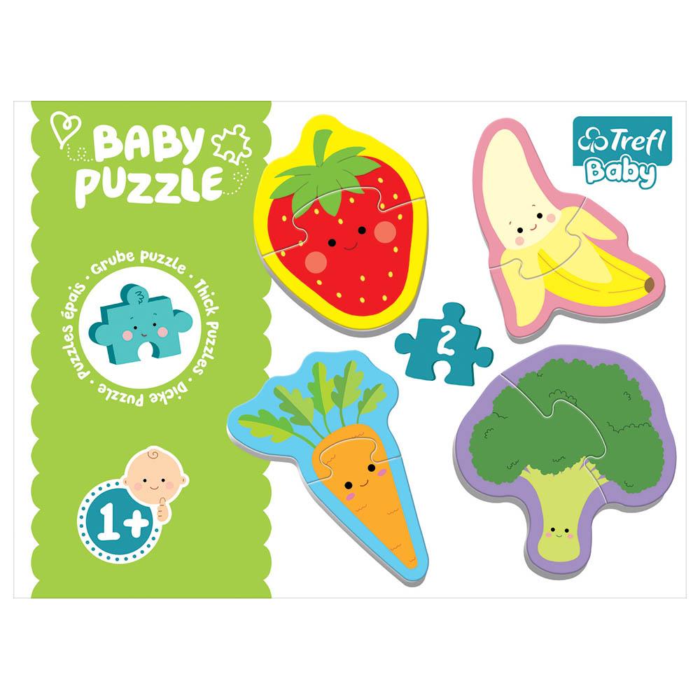 Trefl Puzzle - Baby Classic - Vegetables & Fruits Baby Puzzle - 8pcs