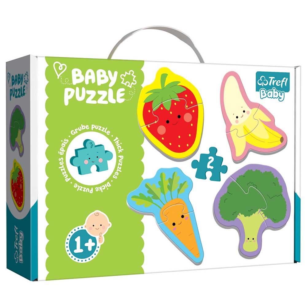 Trefl Puzzle - Baby Classic - Vegetables & Fruits Baby Puzzle - 8pcs