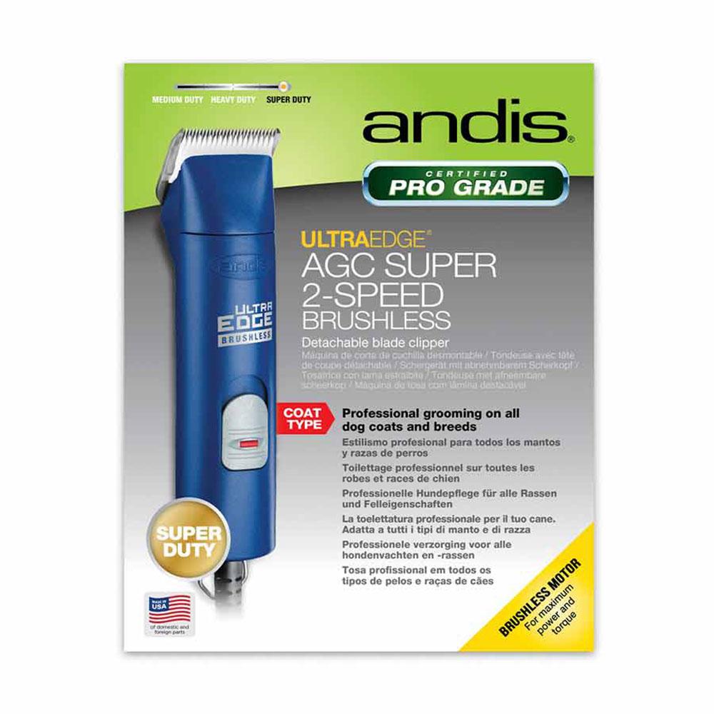 Andis - UltraEdge AGC Super 2-Speed Brushless Blade Clipper - Blue