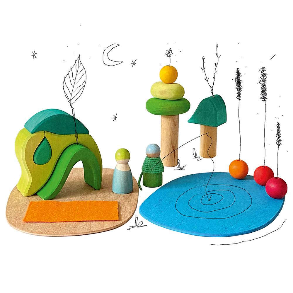 Grimm's - Small World Play In The Woods Playset