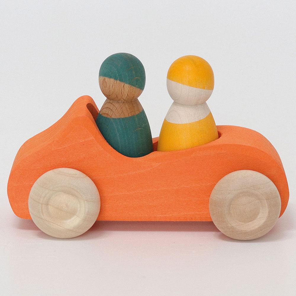 Grimm's - Off Road Wooden Convertible - 3pcs - Large - Orange