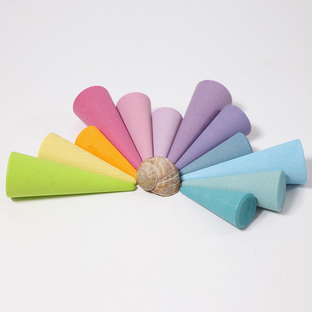 Grimm's - Rainbow Forest - 12pcs - Pastel