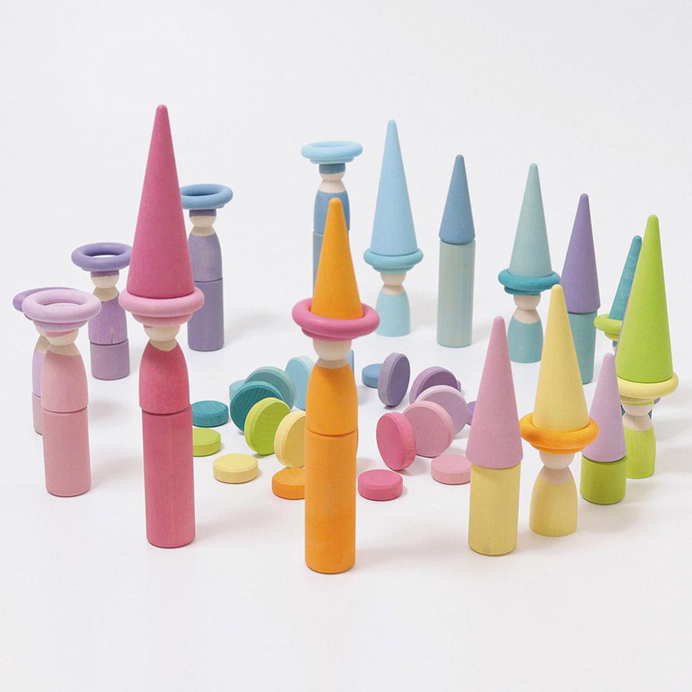 Grimm's - Rainbow Forest - 12pcs - Pastel