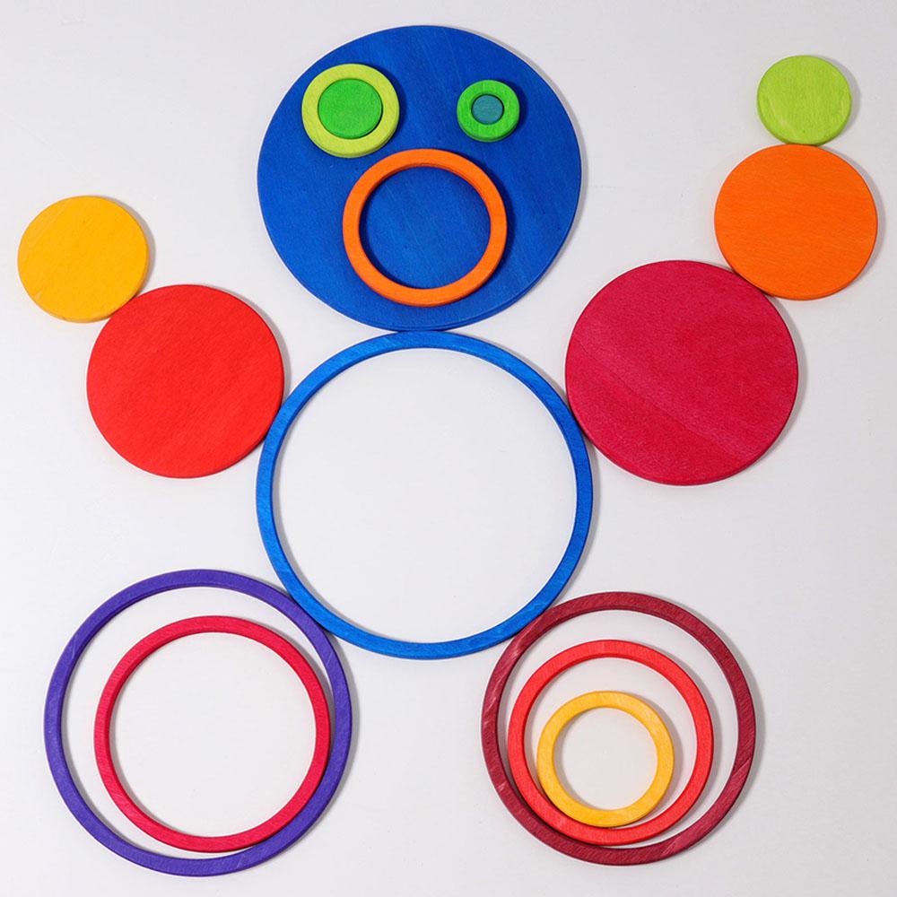 Grimm's - Concentric Circles And Rings - 20pcs