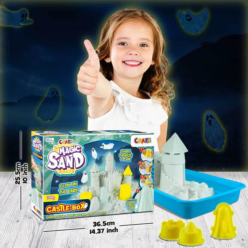 Craze - Magic Sand Glow In The Dark Castle Box