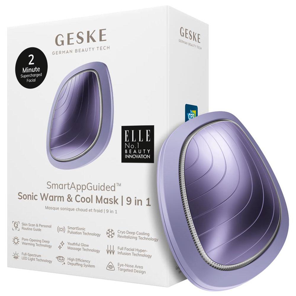 Geske - 9-in-1 Electric Sonic Warm & Cool Mask - Purple