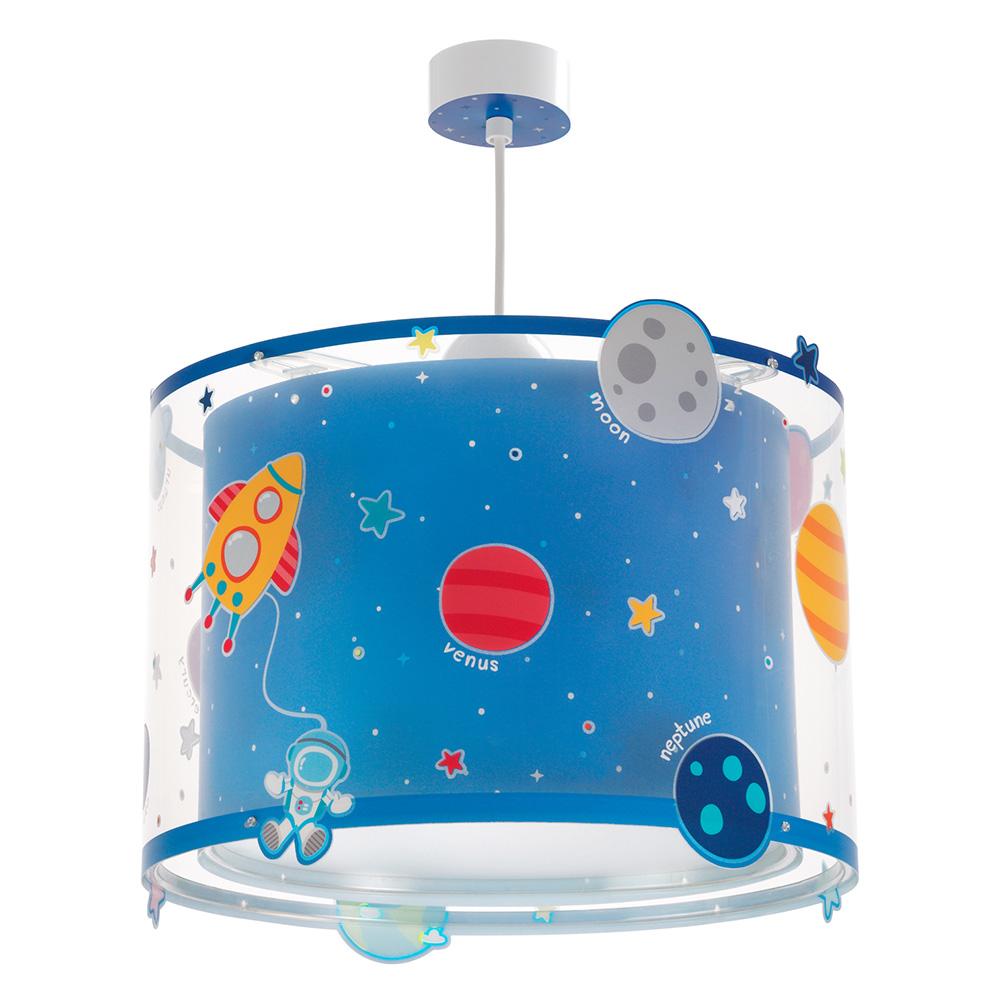 ChildrenLighting - Planets Childrens Pendant Lamp - Blue