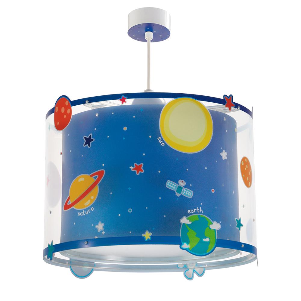 ChildrenLighting - Planets Childrens Pendant Lamp - Blue