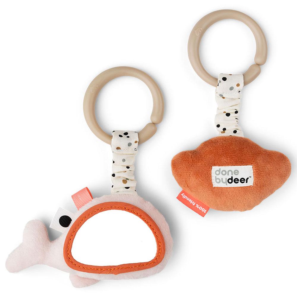 Done by Deer - Hanging Activity Toy - Wally Powder - 2pcs