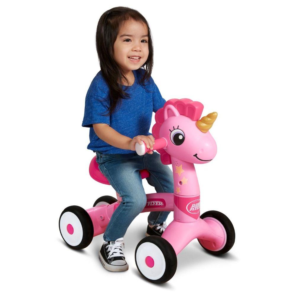 Radio Flyer - Lil Racers Unicorn Ride-On Toy - Pink