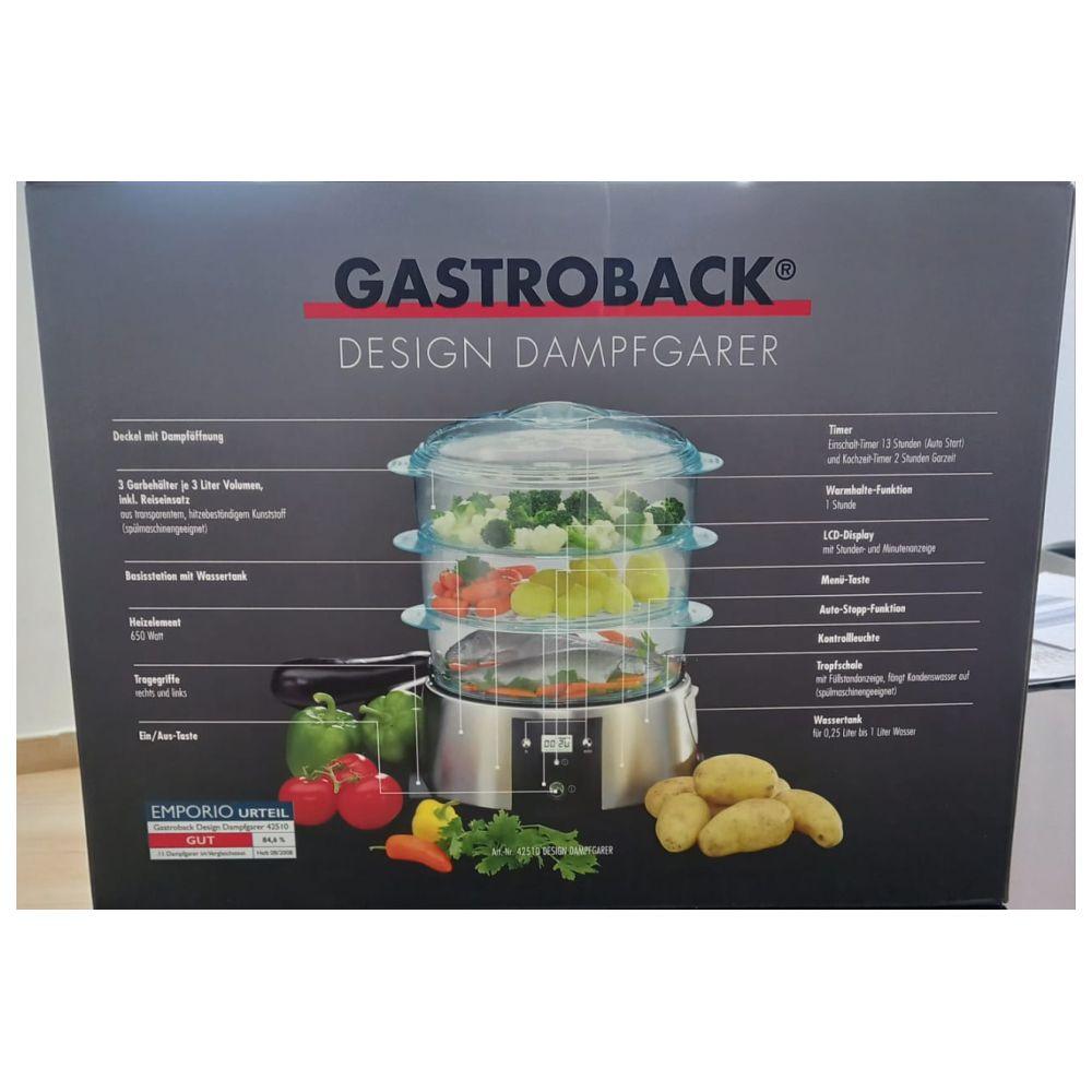 Gastroback - Design Food Steamer - Silver