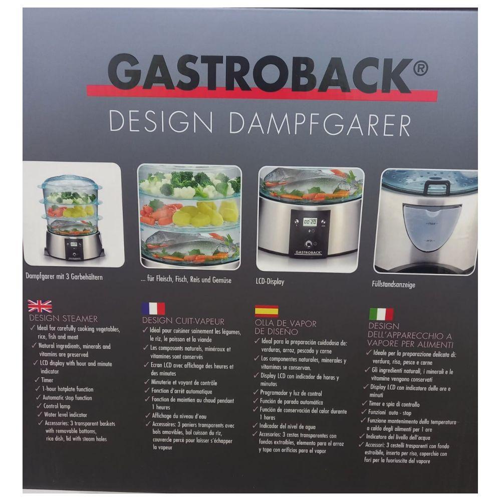 Gastroback - Design Food Steamer - Silver